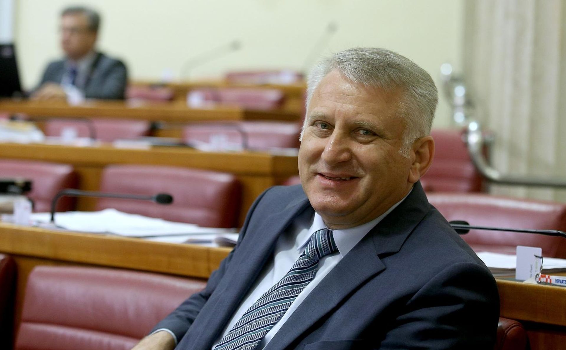 10.06.2016., Zagreb - Sjednica Sabora RH nastavljena je  raspravom o Izvjescu pravobraniteljice za djecu za 2015. godinu. Franjo Lucic.
Photo: Patrik Macek/PIXSELL