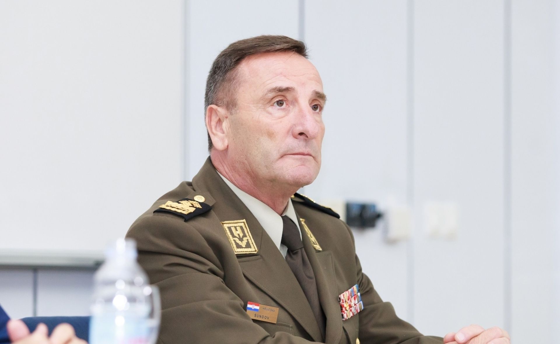 12.11.2019., Split - Panel Europa koja stiti svoje gradane. Uvazeni panelisti su potpredsjednik Vlade RH i ministar unutarnjih poslova Davor Bozinovic, ministar pravosuda Drazen Bosnjakovic, predsjednik Hrvatske vatrogasne zajednice Ante Sanader i nacelnik Glavnog stozera Oruzanih snaga Republike Hrvatske general Mirko Sundov.
Mirko Sundov
Photo: Milan Sabic/PIXSELL