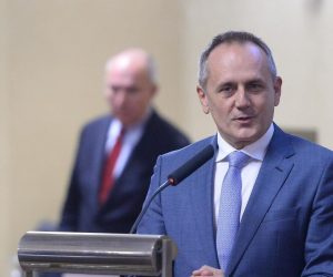 14.11.2019., Zagreb - U Stara gradskoj vijecnici predstavljena je  monografija 100 godina pulmologije i 10 godina imunologije. predsjednik Gradske skupstine Grada Zagreba Drago Prgomet. Photo: Marko Prpic/PIXSELL
