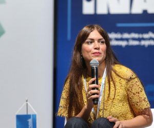 17.09.2019., Zagreb - Konferencija Snaga Hrvatske Energetike u organizaciji Poslovnog dnevnika odrzana je u maloj dvorani KD Vatroslava Lisinskog. Panel diskusija, Nafta i plin. Barbara Doric. 
Photo: Luka Stanzl/PIXSELL
