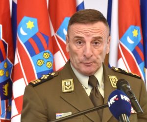 18.10.2019., Zagreb - U Ministarstvu obrane odrzano je primanje za vrhunske sportase, ugovornike pricuvnike Hrvatske vojske. Nacelnik Glavnog stozera OSRH general zbora Mirko Sundov Photo: Davorin Visnjic/PIXSELL