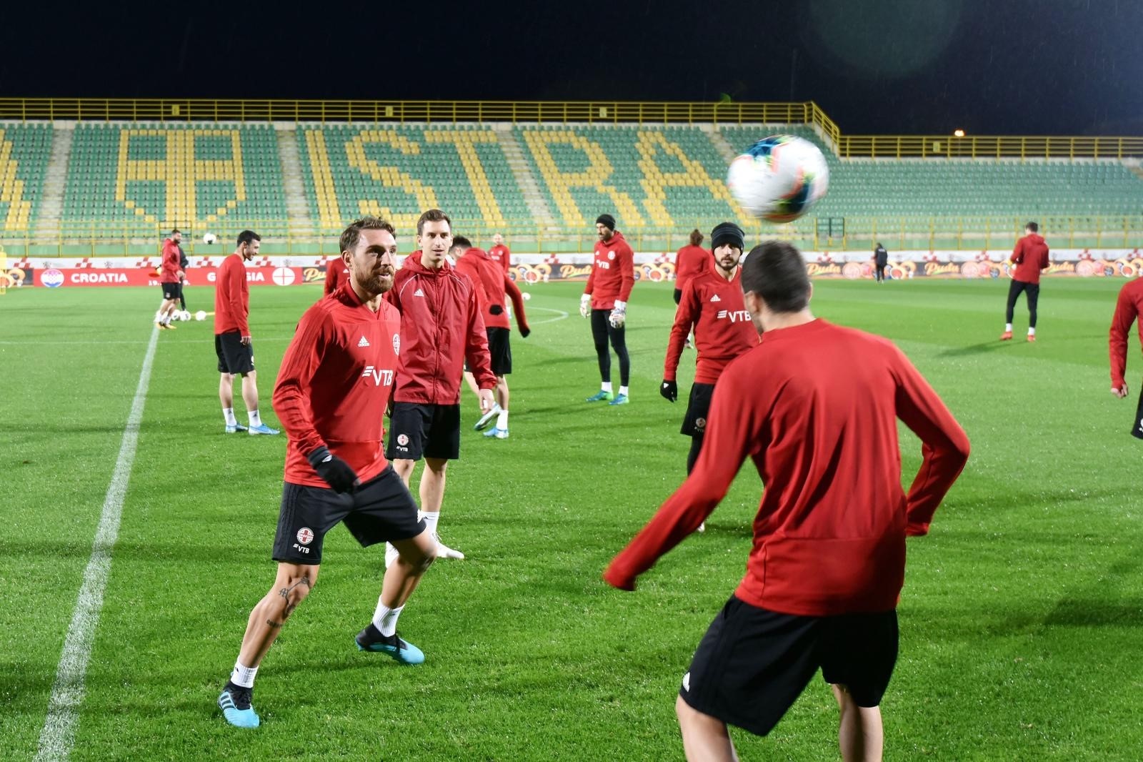 18.11.2019.,Pula - Trening gruzijske nogometne reprezentacije uoci prijateljske utakmice protiv Hrvatske
Photo: Dusko Marusic/PIXSELL
