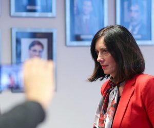 19.11.2019., Zagreb - Ministrica znanosti i obrazovanja Blazenka Divjak odrzala je konferenciju za medije zbog pocetka frontalnog strajka u osnovnim i srednjim skolama. Photo: Igor Soban/PIXSELL