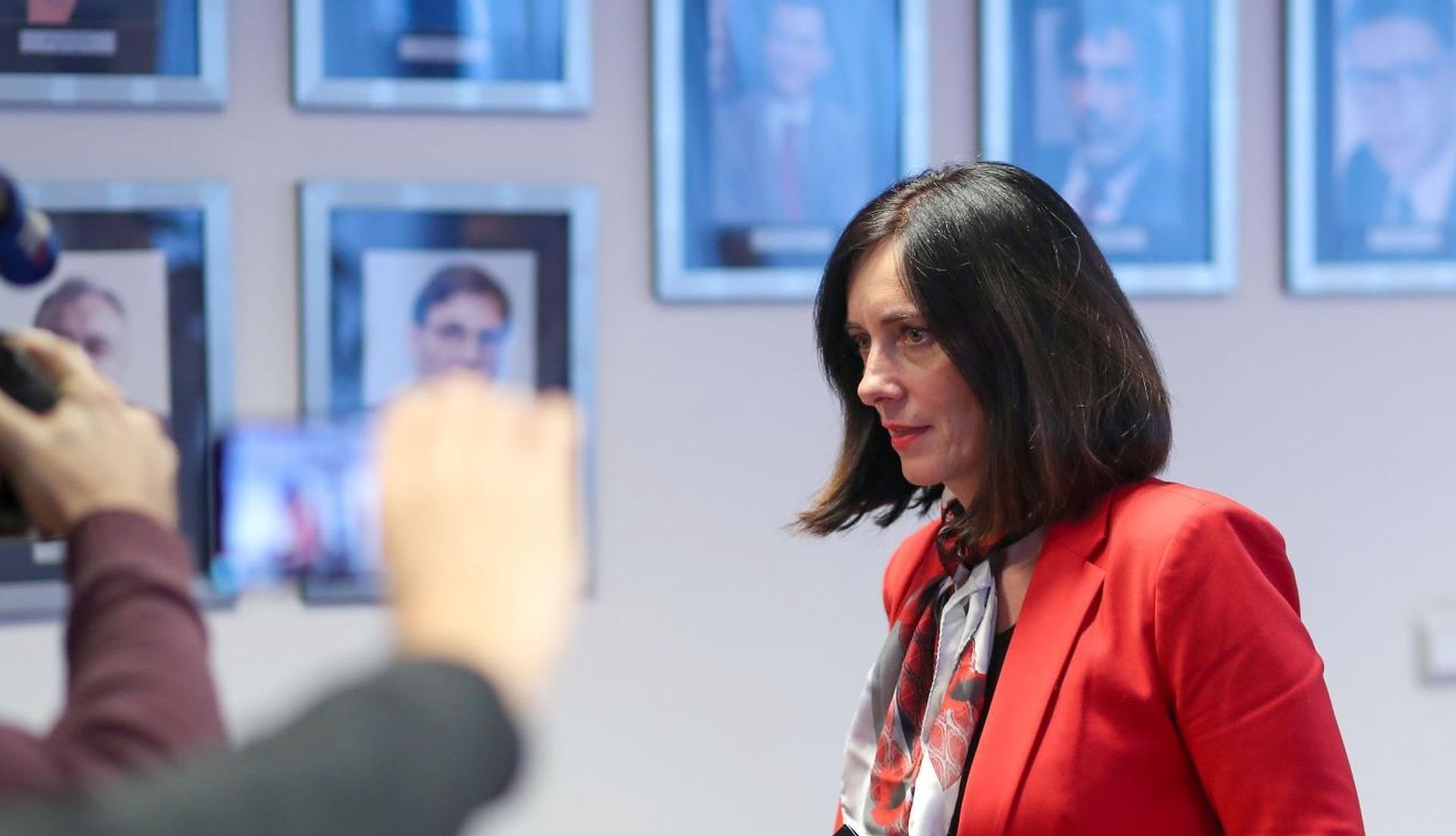 19.11.2019., Zagreb - Ministrica znanosti i obrazovanja Blazenka Divjak odrzala je konferenciju za medije zbog pocetka frontalnog strajka u osnovnim i srednjim skolama. Photo: Igor Soban/PIXSELL