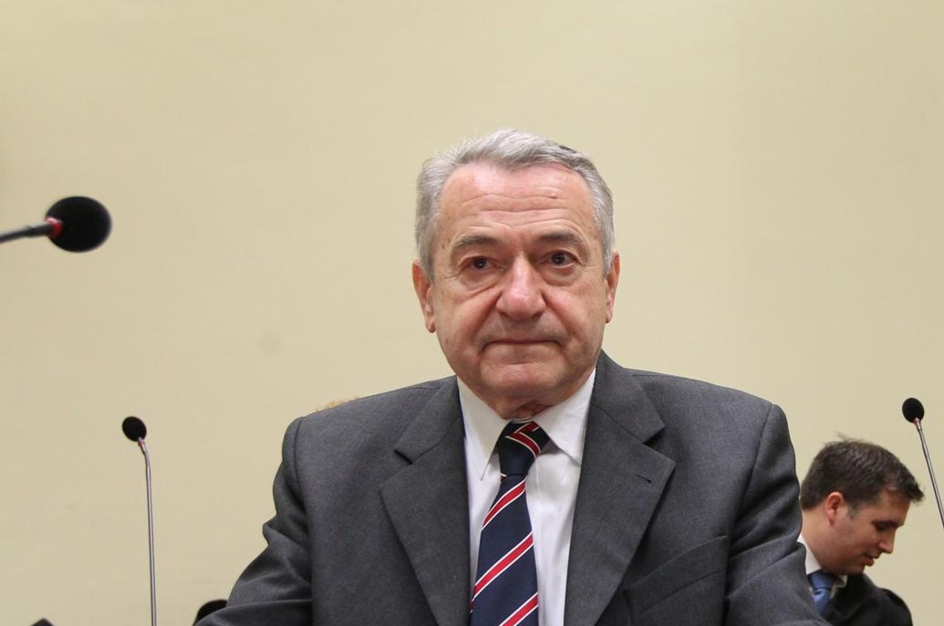 20.10.2014., Muenchen, Njemacka - Nastavak sudjenja Josipu Perkovicu i Zdravku Mustacu za ubojstvo Stjepana Djurekovica 1983. u Njemackoj. Zdravko Mustac. 
Photo: Boris Scitar/Vecernji list
