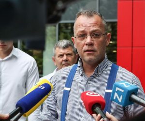 22.07.2019., Zagreb - Zlatko Hasanbegovic dao je izjavu nakon Izbornog sabora Neovisnih za Hrvatsku koji se odrzao u Zagrebtoweru. Photo: Robert Anic/PIXSELL