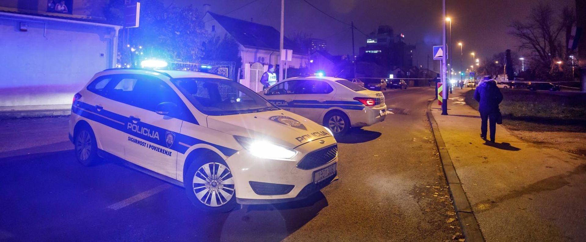 25.11.2019., Zagreb - Veceras je u ulici Kruge na broju 52 ispred policijske postaje doslo do pucnjave.  Photo: Tomislav Miletic/PIXSELL