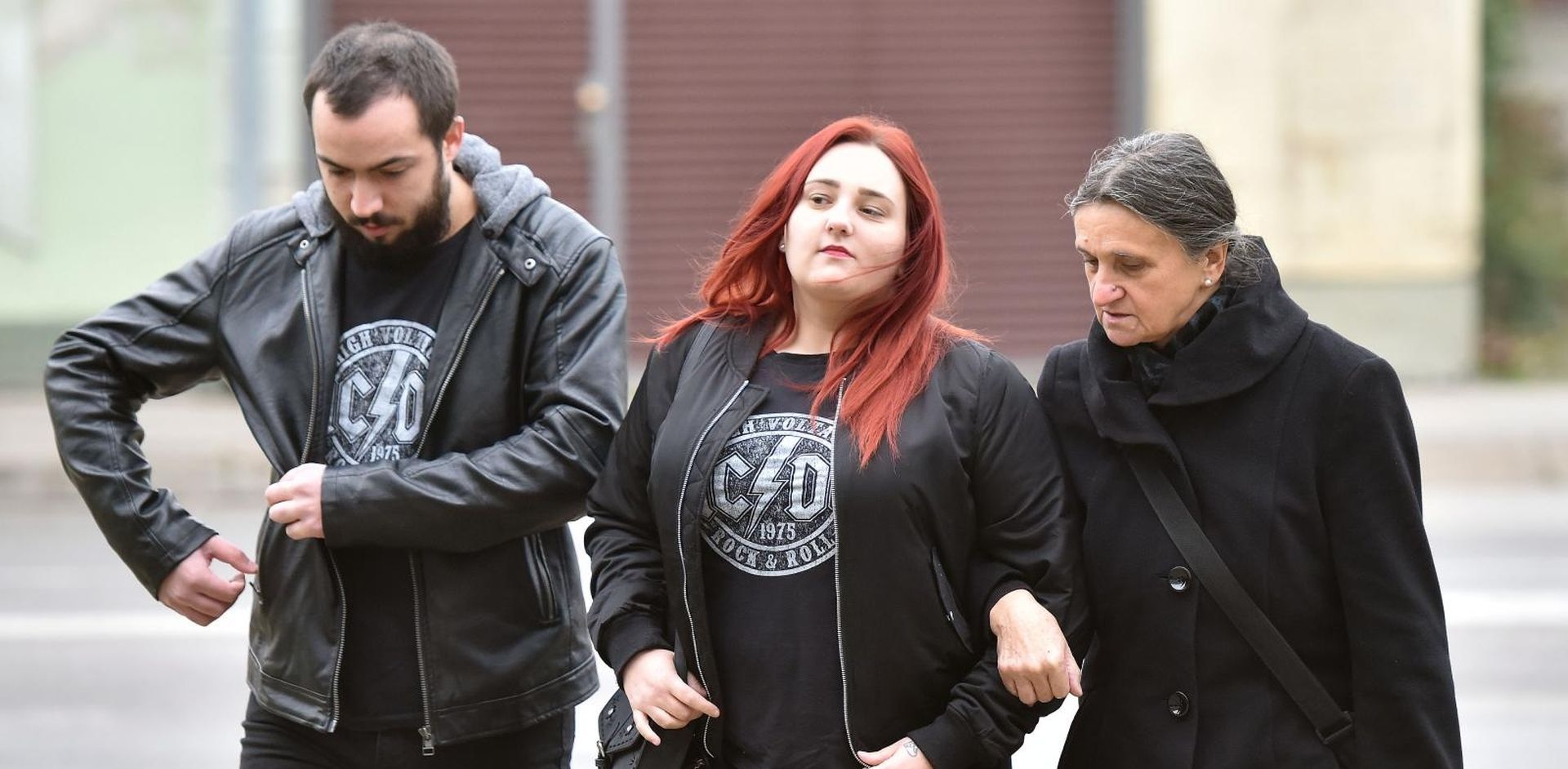 26.11.2019., Varazdin- Nastavak sudjenja Smiljani Srnec zbog ubojstva sestre. David, kcer Katarina i majka Katarina.
Photo: Vjeran Zganec Rogulja/PIXSELL