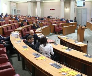 27.11.2019., Zagreb - Kako vrijeme prolazi sabornica je unatoc aktualnom prijepodnevu sve praznija. Usvajanjem dnevnog reda i aktualnim prijepodnovom danas je pocela 15. sjednica Sabora. Za ovu sjednicu planirano je samo 9 dana plenarnog zasijedanja koje zavrsava 13. prosinca.  
Photo: Patrik Macek/PIXSELL