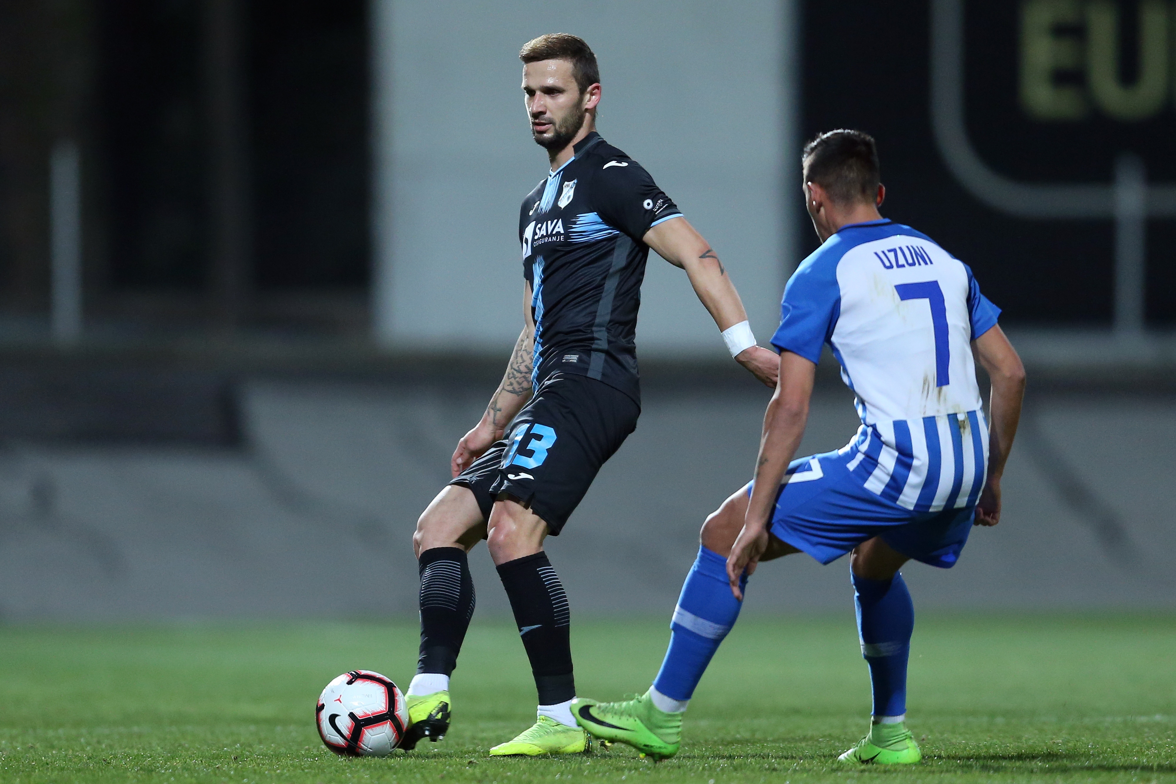 Zagreb: Lokomotiva i Rijeka sastali se u 26. kolu HT Prve lige 29.03.2019., stadion u Kranjcevicevoj ulici, Zagreb - Hrvatski Telekom Prva liga, 26. kolo, NK Lokomotiva - HNK Rijeka. Dario Zuparic. 
Photo: Luka Stanzl/PIXSELL