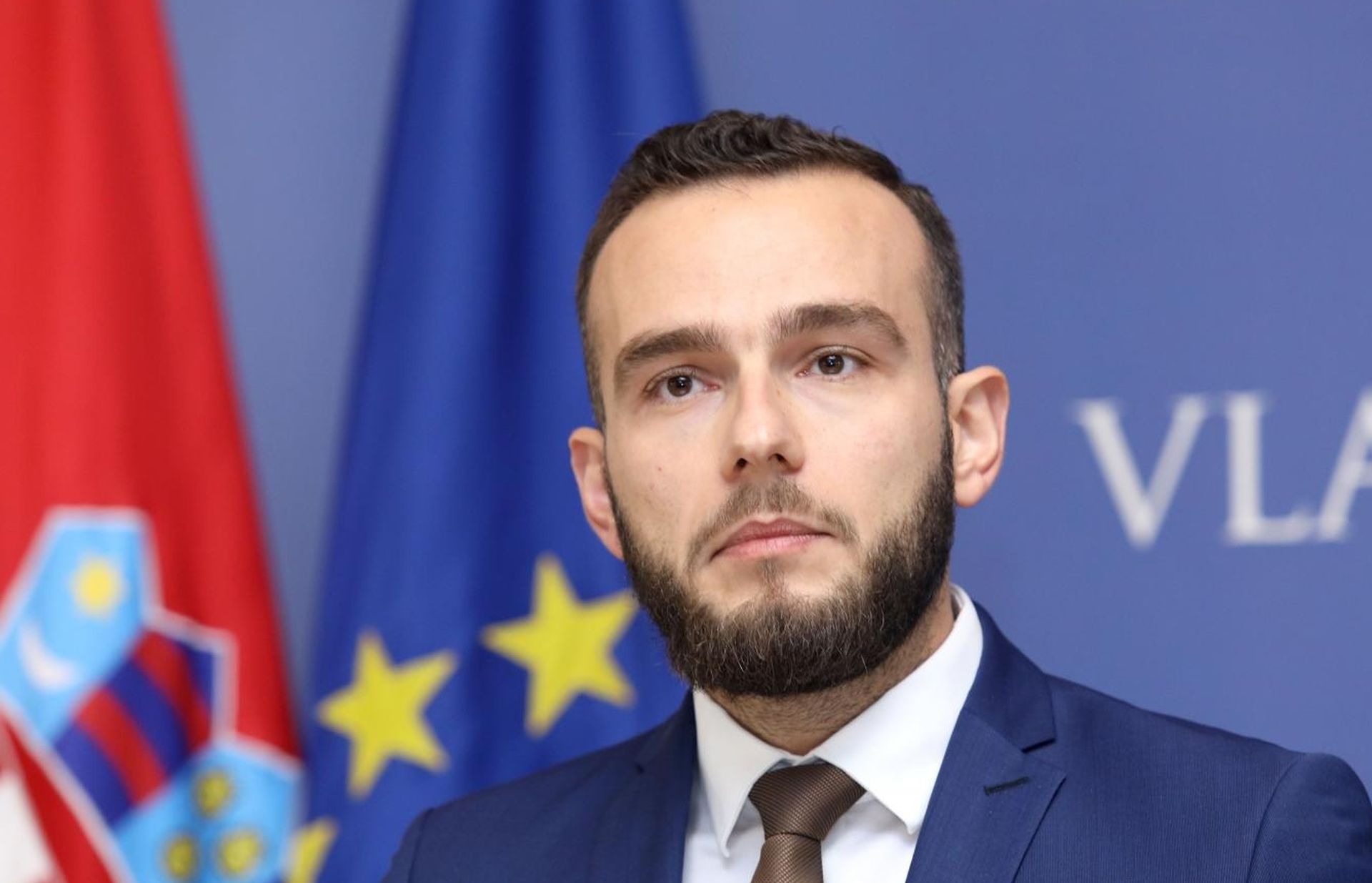 31.10.2019., Zagreb - Nakon sjednice Vlade na kojoj se raspravljalo o prijedlogu proracuna za 2020. godinu odrzana je konferencija za medije. Ministar rada i mirovinskog sustava Josip Aladrovic Photo: Patrik Macek/PIXSELL