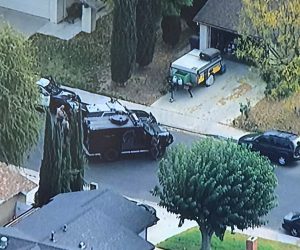 LASD SEB members arrive at nearby residence following up on leads after school shooting in Santa Clarita, California Los Angeles County Sheriff's Department (LASD) Special Enforcement Bureau (SEB) members arrive at a nearby residence, following up on leads regarding the possible suspect involved in the Saugus High School shooting in Santa Clarita, California, U.S., November 14, 2019 in this image obtained from social media. LASD SEB via REUTERS   ATTENTION EDITORS - THIS IMAGE HAS BEEN SUPPLIED BY A THIRD PARTY. MANDATORY CREDIT. NO RESALES. NO ARCHIVES. LASD SEB