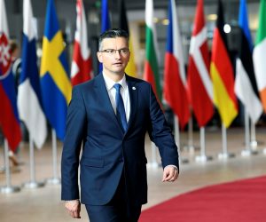 EU summit in Brussels Slovenia's Prime Minister Marjan Sarec arrives for the second day of the European Union leaders summit dominated by Brexit, in Brussels, Belgium October 18, 2019. REUTERS/Piroschka van de Wouw PIROSCHKA VAN DE WOUW