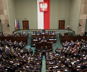 Poland's Prime Minister Morawiecki speaks in parliament in Warsaw Poland's Prime Minister Mateusz Morawiecki delivers a speech during a session of parliament in Warsaw, Poland November 19, 2019. Slawomir Kaminski/Agencja Gazeta via REUTERS  ATTENTION EDITORS - THIS IMAGE WAS PROVIDED BY A THIRD PARTY. POLAND OUT. NO COMMERCIAL OR EDITORIAL SALES IN POLAND. AGENCJA GAZETA