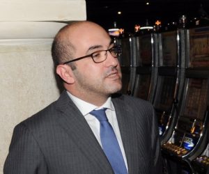 Yorgen Fenech of the Tumas Group talks with VIP guests during the opening of the Oracle Casino in St Paul's Bay Yorgen Fenech of the Tumas Group talks with VIP guests during the opening of the Oracle Casino in St Paul's Bay, Malta, June 4, 2014. Picture taken June 4, 2014.  Jeremy Wonnacott/Malta Government Department of Information/Handout via REUTERS ATTENTION EDITORS - THIS PICTURE WAS PROVIDED BY A THIRD PARTY. Jeremy Wonnacott/Malta Governmen