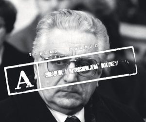 01.11.1991., Kaptol, Zagreb - Predsjednik RH dr. Franjo Tudjman na svetoj misi u katedrali. 
Photo: Glas Koncila/PIXSELL