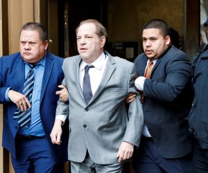epa08049344 Former movie producer Harvey Weinstein (2-L) departs New York State Supreme Court  following a bail hearing related to his upcoming trial on charges of rape and sexual assault at in New York, New York, USA, 06 December 2019. Weinstein's trial is scheduled to start early next month.  EPA/JUSTIN LANE