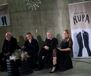 Zagreb, 12.12.2019. - Predstavljanje knjige Zrinke Paladino "Rupa" odrana je u Francuskom paviljonu Studentskog centra. Na fotografiji Velimir Viskoviæ, Renato Baretiæ, Branko Èegec, Zrinka Paladino. foto HINA/ Lana SLIVAR DOMINIÆ/ lsd