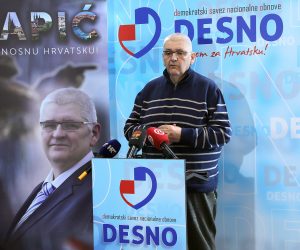 Osijek, 14.12.2019 - Konferencija za medije kandidata za predsjednika RH Ante Ðapiæa.
foto HINA/ ds