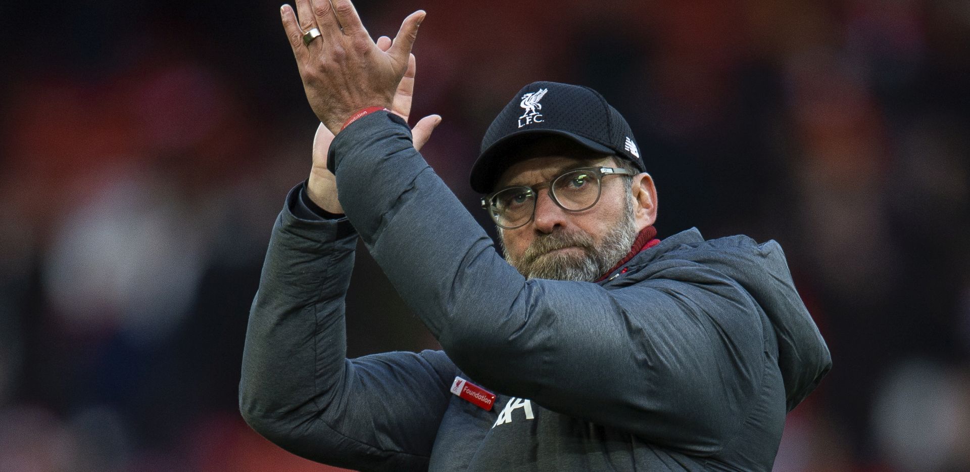 epa08071072 Liverpool's manager Juergen Klopp  reacts after the English Premier League soccer match between Liverpool and Watford held at the Anfield in Wolverhampton, Britain, 14 December 2019.  EPA/PETER POWELL EDITORIAL USE ONLY. No use with unauthorized audio, video, data, fixture lists, club/league logos or 'live' services. Online in-match use limited to 120 images, no video emulation. No use in betting, games or single club/league/player publications