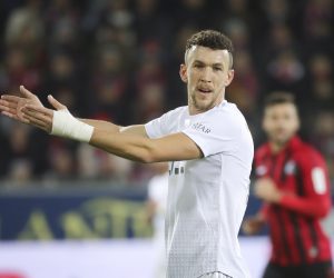 epa08080358 Bayern's Ivan Perisic reacts reacts  during the German Bundesliga soccer match between SC Freiburg vs FC Bayern Munich in Freiburg, Germany, 18 December 2019.  EPA/ARMANDO BABANI CONDITIONS - ATTENTION: The DFL regulations prohibit any use of photographs as image sequences and/or quasi-video.