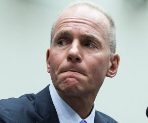 epa08088142 (FILE) - President and CEO of Boeing Dennis Muilenburg appears during the House Transportation and Infrastructure Committee hearing on 'The Boeing 737 MAX - Examining the Design, Development, and Marketing of the Aircraft' on Capitol Hill in Washington, DC, USA, 30 October 2019 (reissued 23 December 2019). Reports on 23 December 2019 state Dennis Muilenburg has stepped down from his post amid the crisis involving the grounding and production halt of Boeing 737 MAX aircraft that remain grounded following two crashes, Ethiopian Airlines flight 302 and Lion Air flight 610, that killed 346 people. Muilenburg will be replaced by David L. Calhoun.  EPA/MICHAEL REYNOLDS *** Local Caption *** 55589171