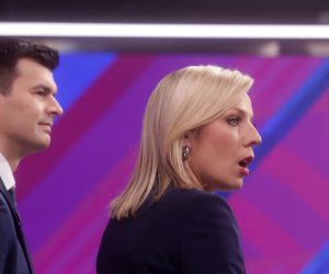 Zagreb, 30.12.2019. - Sučeljvanje predsjedničkih kandidata Zorana Milanovića i Kolinde Grabar-Kitarović na RTL-u.  Na fotografiji Zoran Milanović, Kolinda Grabar-Kitarović.  foto HINA/ Daniel KASAP/dk