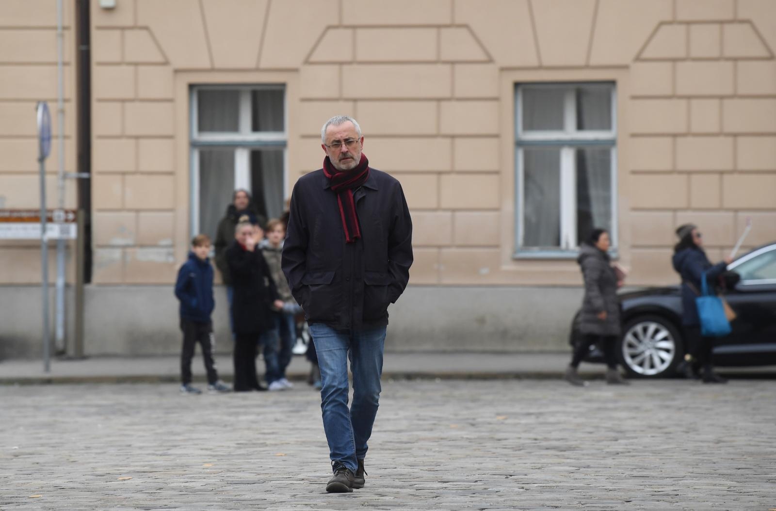 01.12.2019., Zagreb - U Banskim dvorima odrzava se nastavak pregovora obrazovnih sindikata i vlade oko strajka u skolama.  Predsjednik Sindikata zaposlenika u hrvatskom skolstvu - Preporod Zeljko Stipic
Photo: Marko Lukunic/PIXSELL