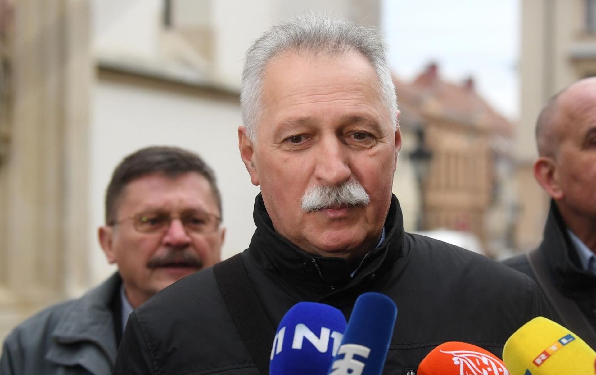 01.12.2019., Zagreb - U Banskim dvorima odrzava se nastavak pregovora obrazovnih sindikata i vlade oko strajka u skolama. Predsjednik Nezavisnog sindikata zaposlenih u srednjim skolama Hrvatske Branimir Mihalinec, Sanja Sprem
Photo: Marko Lukunic/PIXSELL