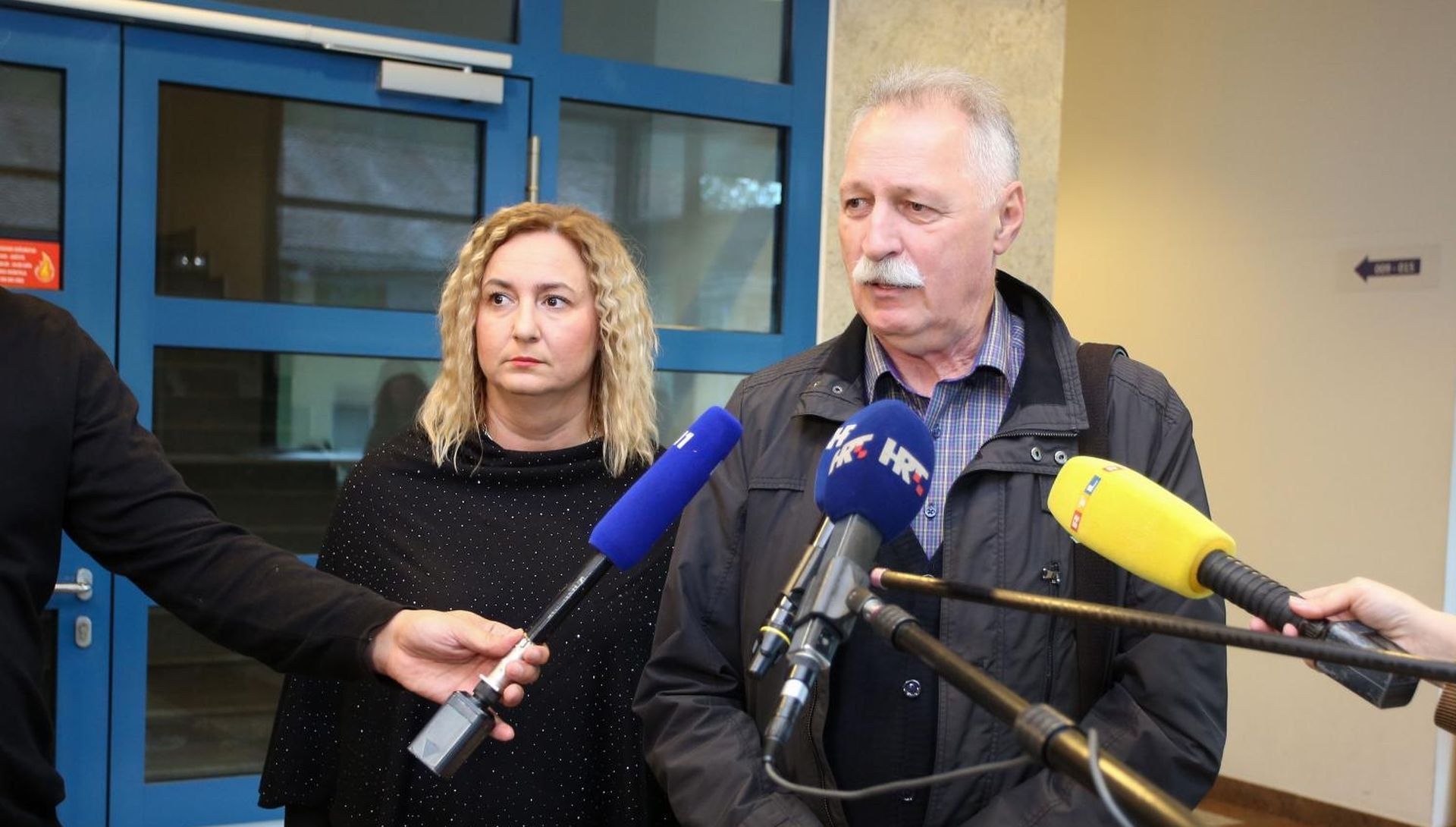 05.11.2019., Zagreb - Sindikati nastavljaju pregovore s Vladom oko povecanja koeficijenta.Sanja Sprem, Branimir Mihalinec.
Photo: Matija Habljak/PIXSELL
