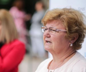 09.07.2019., Zagreb -  Ministarstvo za demografiju, obitelj, mlade i socijalnu politiku i UNICEF urucili su sluzbena vozila obiteljskim centrima Zagrebacke, Licko-senjske, Medimurske, Koprivnicko-krizevacke i Vukovarsko-srijemske zupanije.  Nada Murganic Photo: Filip Kos/PIXSELL