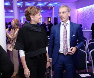 12.12.2019., Zagreb - Matis Absolut Business Lounge. Dodjela nagrada Zagrebacke burze. Martina Dalic, Boris Vujcic. Photo: Sanjin Strukic/PIXSELL