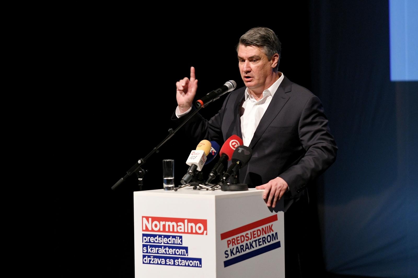 12.12.2019.,Cakovec - Predsjednicki kandidat Zoran Milanovic odrzao je predizborni skup
Photo: Mario Narandja/PIXSELL