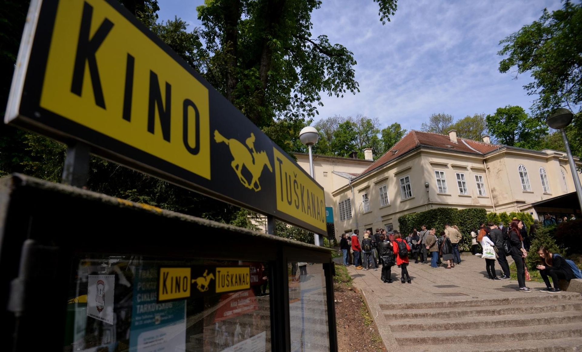 13.04.2017., Zagreb - Hrvatski filmski savez i kino Tuskanac pokrenuli akciju "Daj mi kino! 2" kojom se bore za ocuvanje Kina Tuskanac. 
Photo: Marko Lukunic/PIXSELL