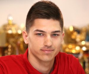 15.05.2018., Split - U prostorijama taekwondo kluba Marjan odrzan je docek i konferencija za medije povodom povratka europskih prvaka Tonija Kanaeta i Lovre Brecica. Toni Kanaet. Photo: Miranda Cikotic/PIXSELL