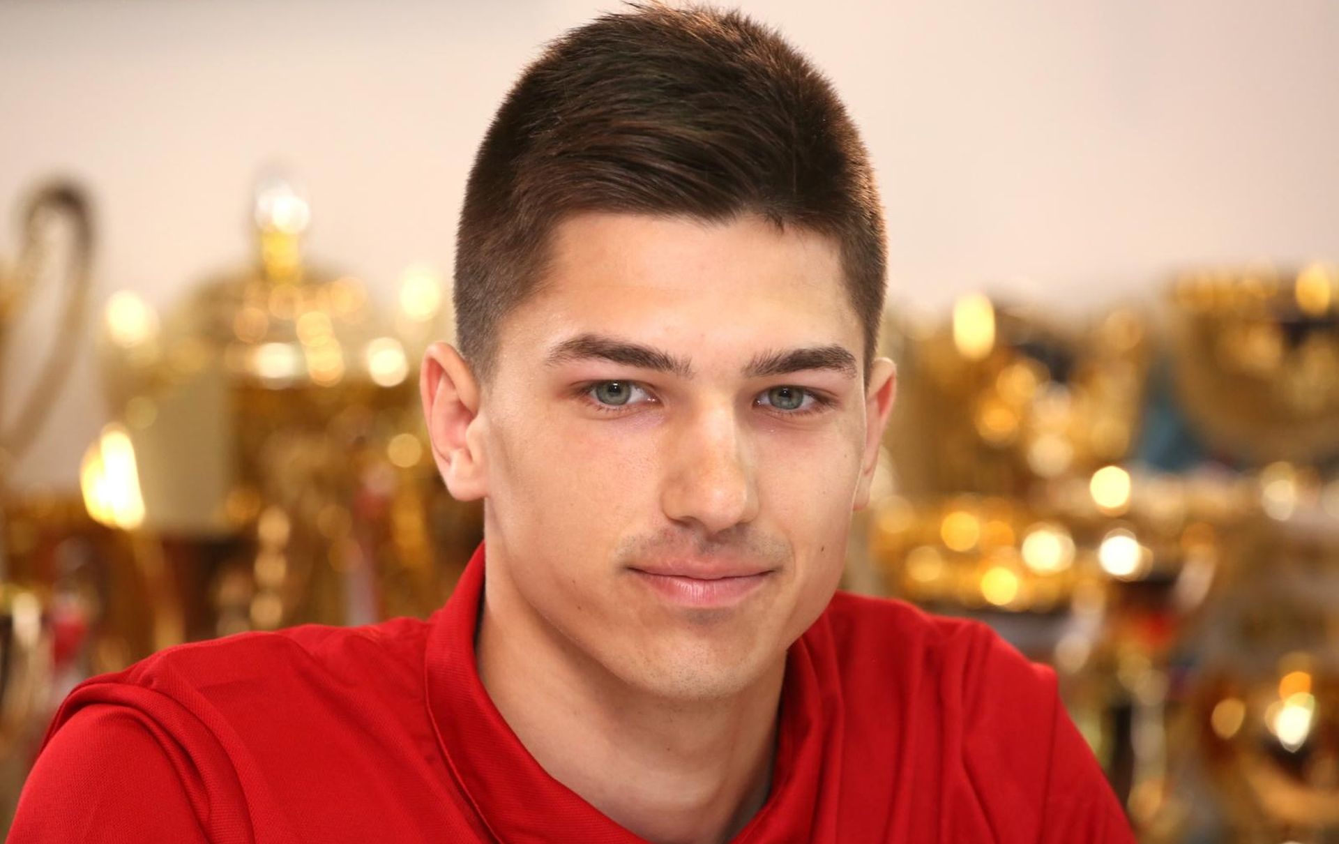 15.05.2018., Split - U prostorijama taekwondo kluba Marjan odrzan je docek i konferencija za medije povodom povratka europskih prvaka Tonija Kanaeta i Lovre Brecica. Toni Kanaet. Photo: Miranda Cikotic/PIXSELL