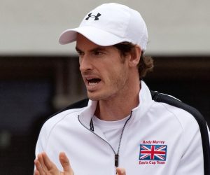 17.07.2016., Beograd, Srbija - Davis Cup, Srbija - Velika Britanija, Dusan Lajovic - Kyle Edmund. Andy Murray. 
Photo: Srdjan Ilic/PIXSELL