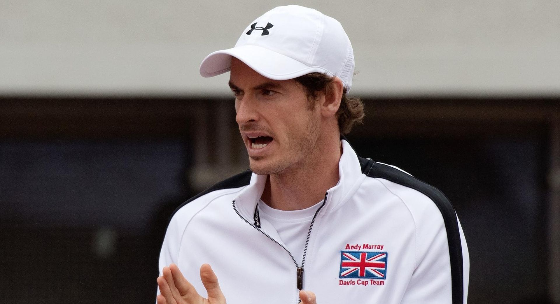 17.07.2016., Beograd, Srbija - Davis Cup, Srbija - Velika Britanija, Dusan Lajovic - Kyle Edmund. Andy Murray. 
Photo: Srdjan Ilic/PIXSELL
