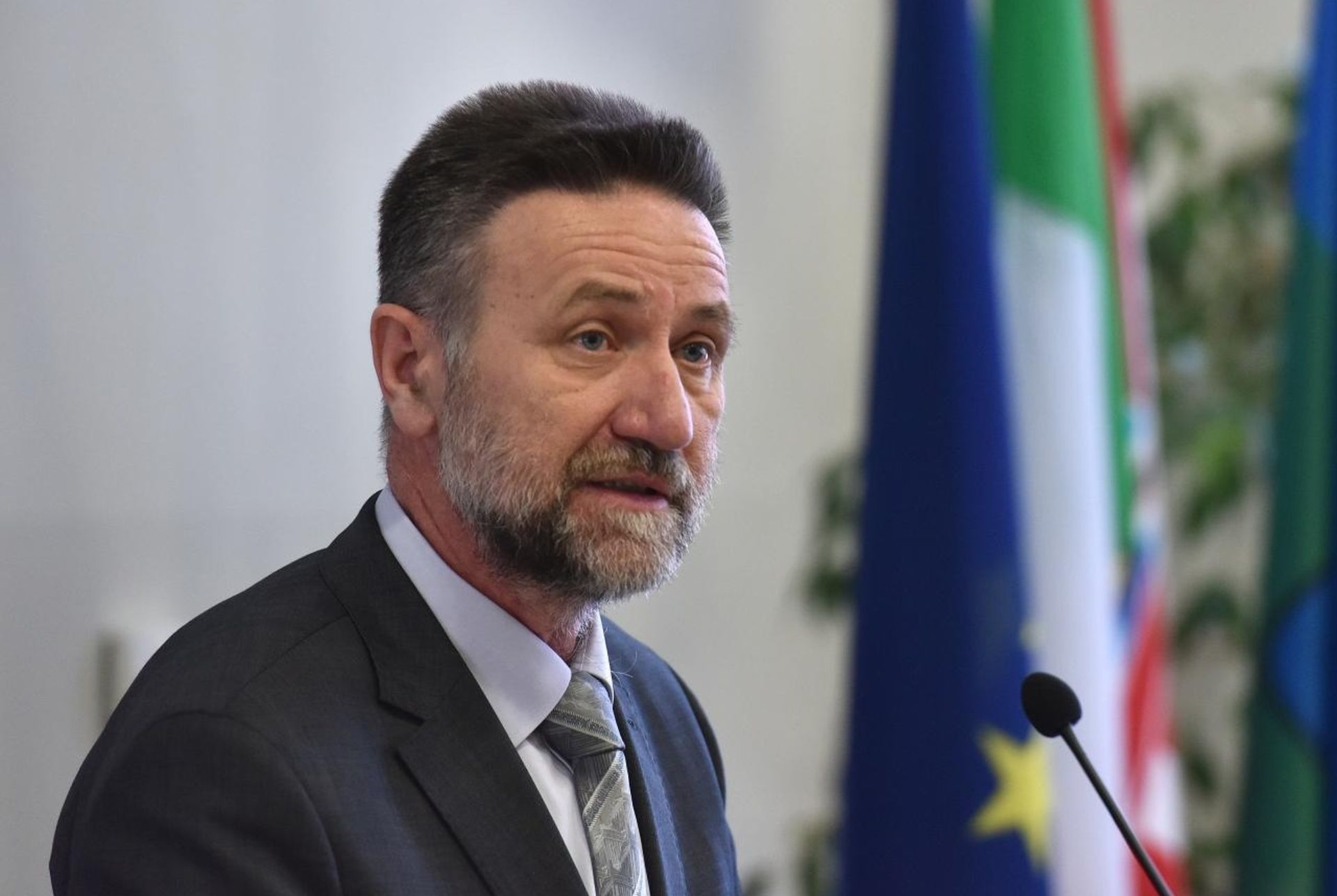 19.04.2017., Pula - Svecano obiljezen Dan Sveucilista Jurja Dobrile koji se odrzao u dvorani "Pula" na Fakultetu ekonomije i turizma "Dr. Mijo Mirkovic". Svecanosti je nazocio i ministar znanosti i obrazovanja Pavo Barisic. Photo: Dusko Marusic/PIXSELL