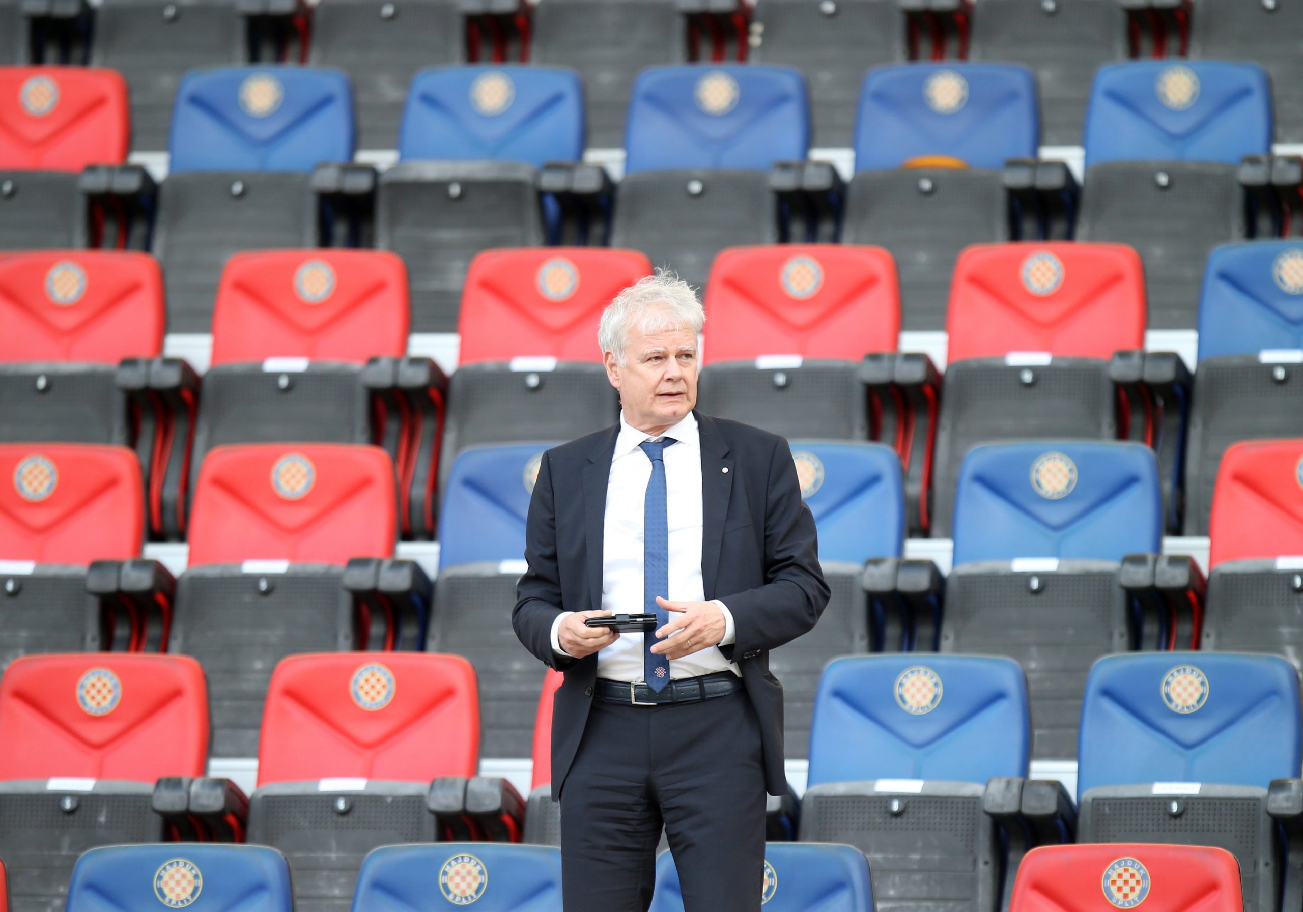 19.05.2019., stadion Poljud, Split - Hrvatski Telekom Prva liga, 35. kolo, HNK Hajduk - NK Istra 1961. Predsjednik Hajduka Marin Brbic.
Photo: Ivo Cagalj/PIXSELL