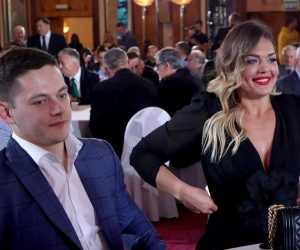 19.12.2019., Zagreb, Hotel Westin - Veliki dan hrvatskog sporta, dodjela nagrada najuspjesnijim sportasima, sportasicama i ekipama u organizaciji Hrvatskog olimpijskog odbora. Nagradju za sportasa i sportasicu godine dobili su  Tin Srbic i Sandra Perkovic.
Photo: Igor Kralj/PIXSELL