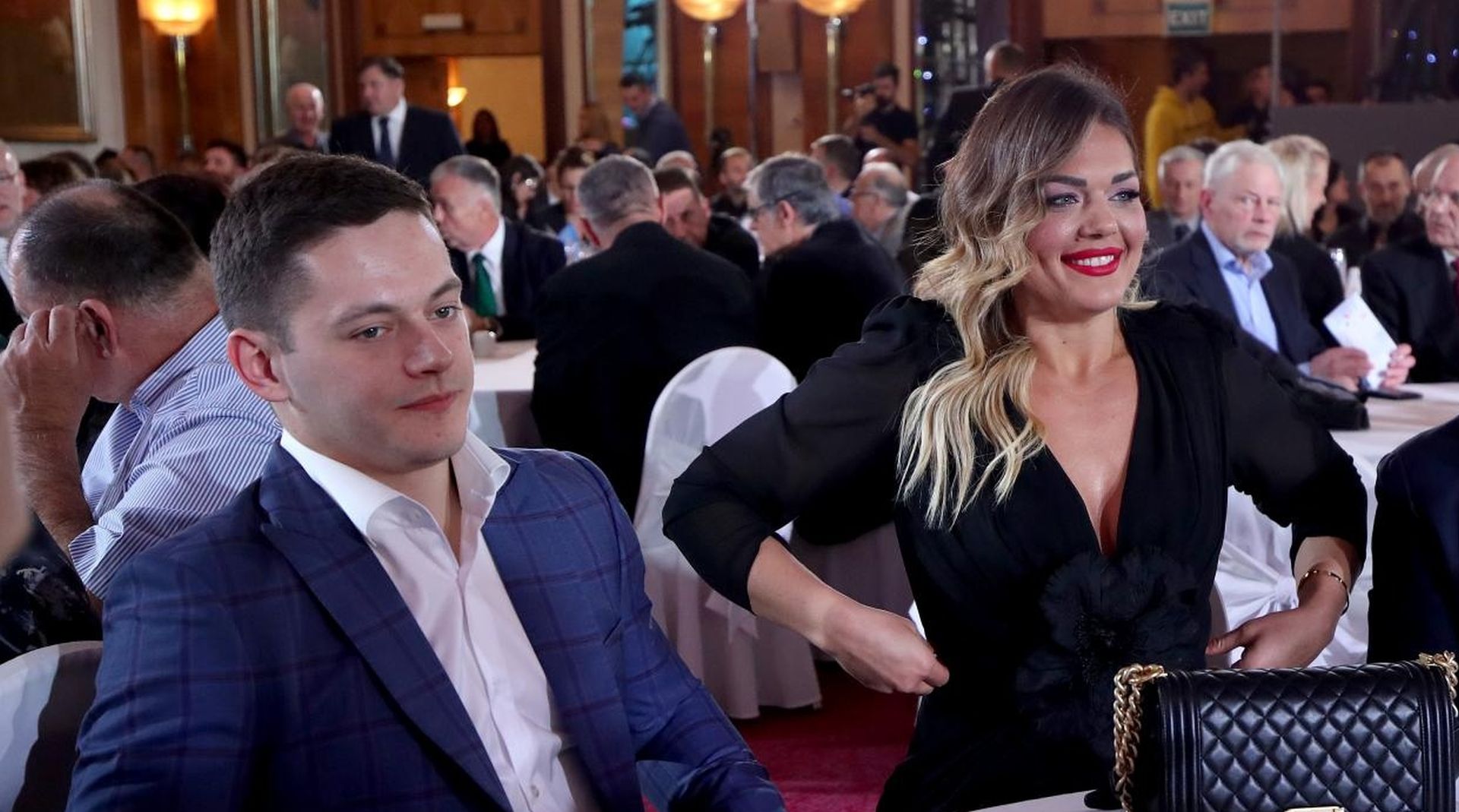 19.12.2019., Zagreb, Hotel Westin - Veliki dan hrvatskog sporta, dodjela nagrada najuspjesnijim sportasima, sportasicama i ekipama u organizaciji Hrvatskog olimpijskog odbora. Nagradju za sportasa i sportasicu godine dobili su  Tin Srbic i Sandra Perkovic.
Photo: Igor Kralj/PIXSELL