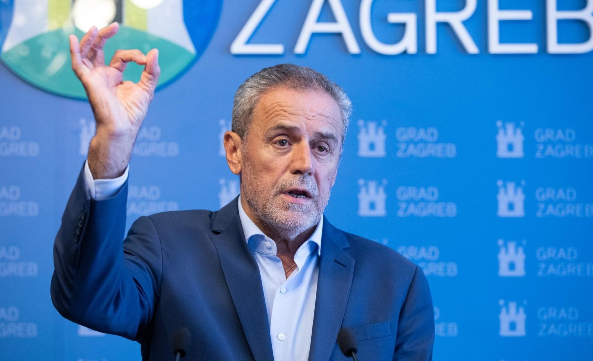 22.10.2019., Zagreb - GradonaCelnik Zagreba Milan Bandic sa suradnicima odrzao je konferenciju za novinare na temu "Akti gradonacelnika" u povodu 28. sjednice Gradske skupstine Grada Zagreba. Milan Bandic.
Photo: Davor Puklavec/PIXSELL