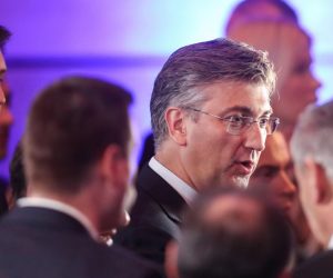 22.12.2019., Zagreb - Izborni stozer predsjednice RH Kolinde Grabar-Kitarovic u City Plazi tijekom cekanja rezultata na izborima za predsjednika Republike Hrvatske. Andrej Plenkovic Photo: Slavko Midzor/PIXSELL