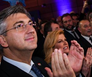 22.12.2019., Zagreb - Izborni stozer predsjednice RH Kolinde Grabar-Kitarovic u City Plazi tijekom cekanja rezultata na izborima za predsjednika Republike Hrvatske. Andrej Plenkovic Photo: Josip Regovic/PIXSELL