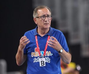 23.10.2019., Zagreb - Prijateljska utakmica rukometasa Hrvatske i Njemacke u Areni Zagreb. Izbornik Hrvatske rukometne reprezentacije Lino Cervar. 
Photo: Luka Stanzl/PIXSELL