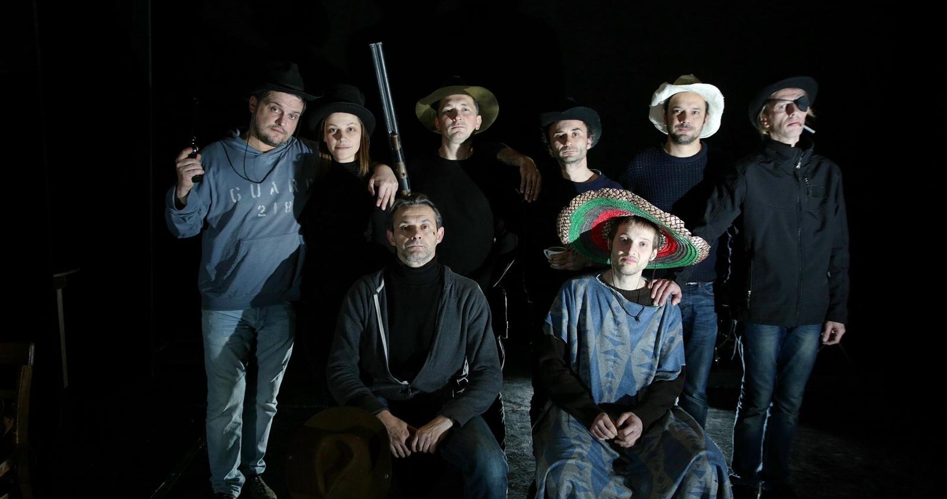24.01.2018., Zagreb - Ekipa predstave Kauboji u Teatru EXIT. 
Photo: Zarko Basic/PIXSELL
