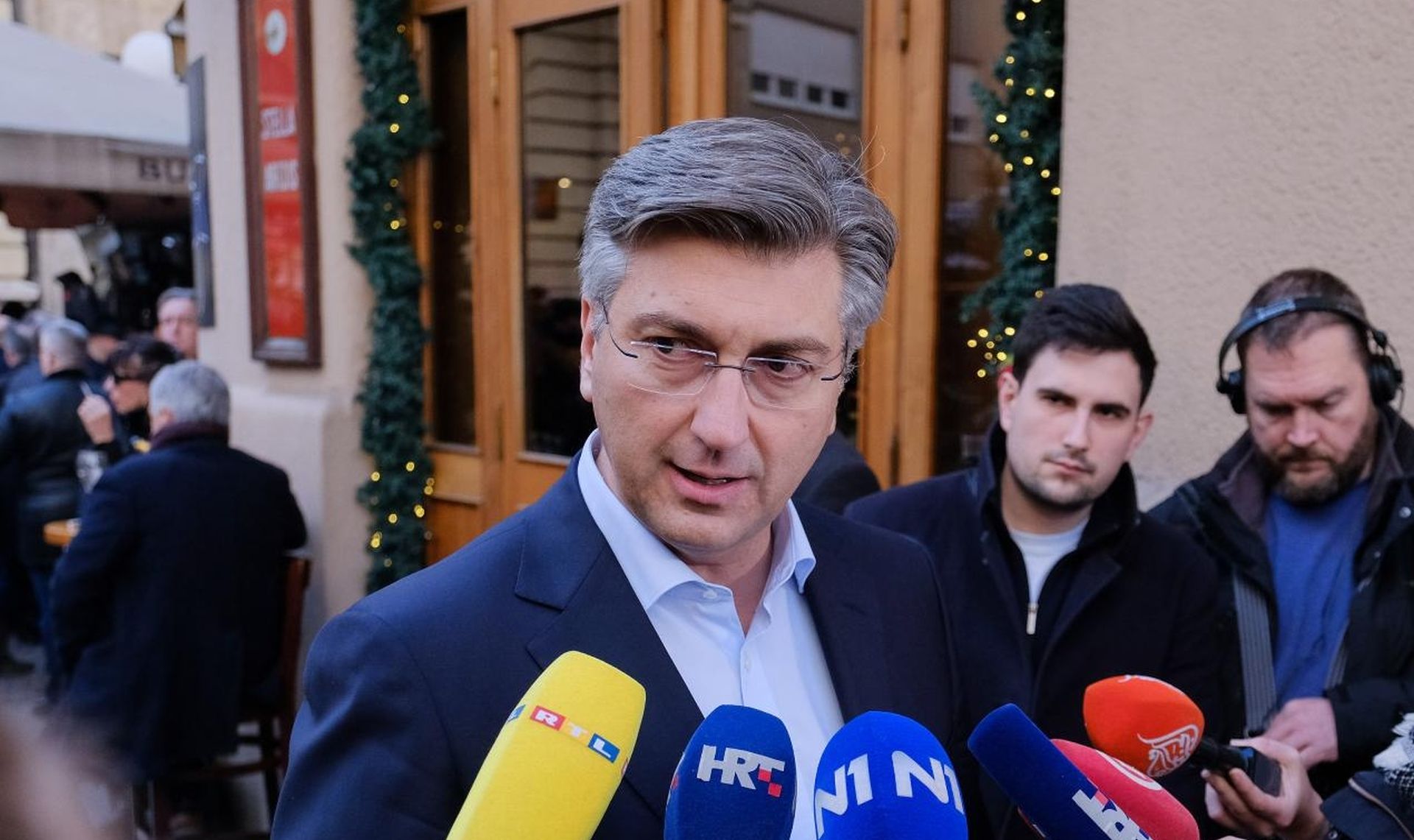24.12.2019., Zagreb - Premijer Andrej Plenkovic u Bogovicevoj ulici. 
Photo: Tomislav Miletic/PIXSELL