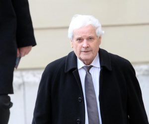 26.02.2015., Rijeka - Fikret Abdic i sin dolaze na Zupanijski sud u Rijeci.
Photo: Goran Kovacic/PIXSELL