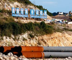 29.11.2019., Neum - Radovi na Peljeskom mostu.
Photo: Milan Sabic/PIXSELL
